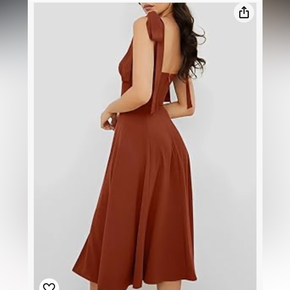 Beautiful brown dress - Picture 4 of 9